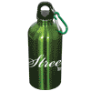 WB4833-500 ml (17 fl. oz.) STAINLESS STEEL BOTTLE WITH CARABINER-Metallic Lime Green